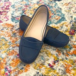 Nine West Navy Blue leather loafers